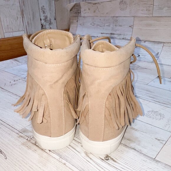 Guilty Soles Eliza Tan Fringe High-tops - Picture 4 of 6